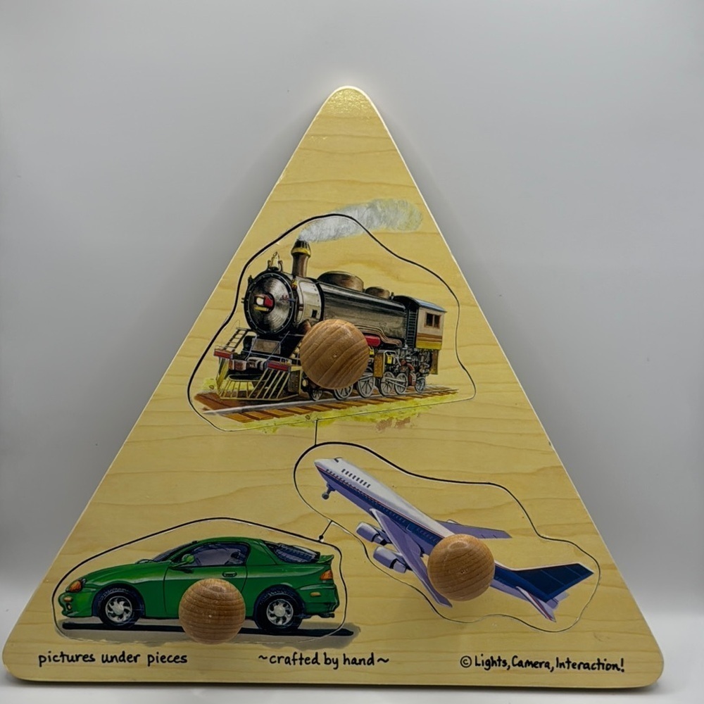 Melissa & Doug Wooden Puzzle Board with Vehicles